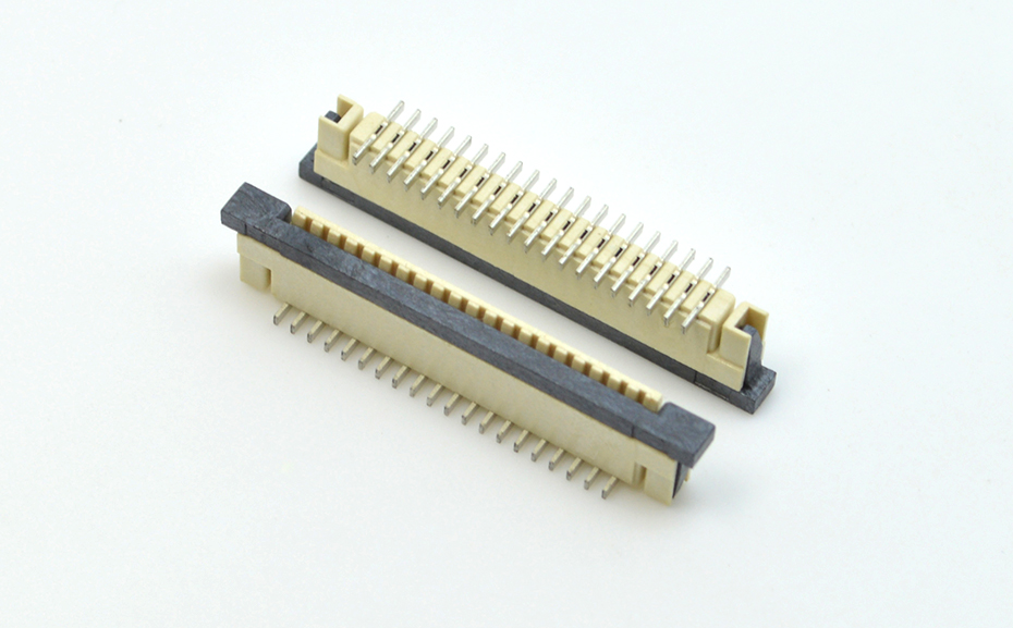 接插件FFC/草莓视频黄污 1.0MM 8P 一字脚 立贴带锁 扁平电缆连接器,草莓视频成人APP污