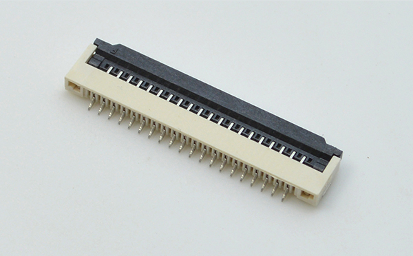 FFC/FPC插座 软排线接插件 草莓视频黄污 间距1.0mm 9P 下接翻盖式