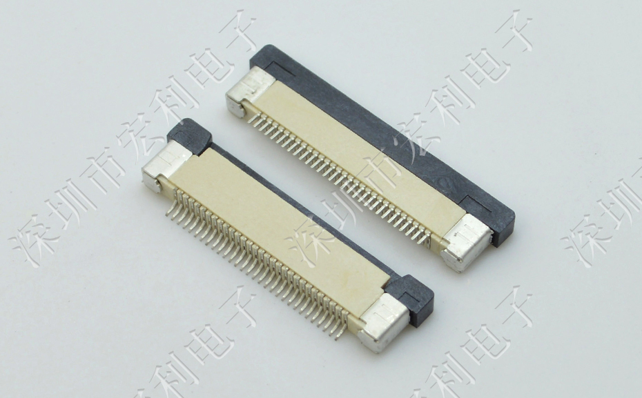 FFC/草莓视频黄污 45p 45pin 0.5mm间距 FPC座 抽屉式上接 排线插座