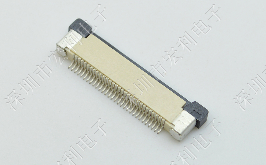 FFC/草莓视频黄污 45p 45pin 0.5mm间距 FPC座 抽屉式上接 排线插座