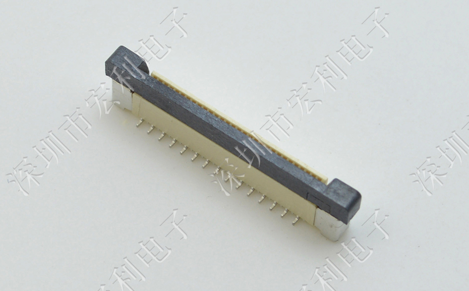 FFC/FPC软排线0.5mm间距-60P立贴正错位带锁 软排线插座草莓视频黄污